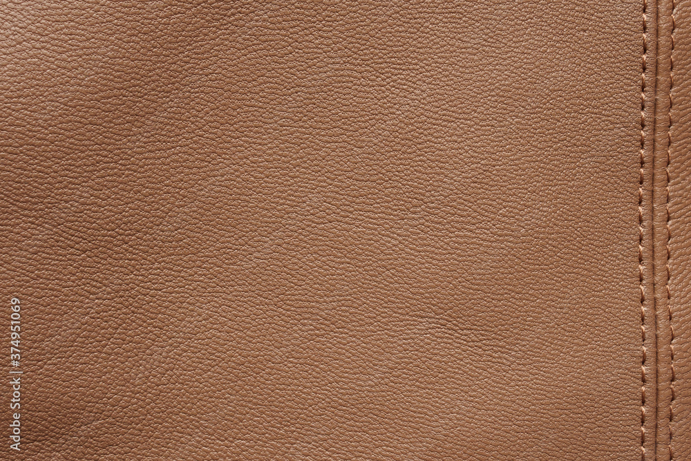 Fototapeta premium Abstract natural brown leather texture pattern background