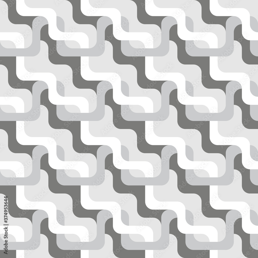 monochrome seamless pattern of wavy elements; abstract background; vector wallpaper monochrome seamless pattern of wavy elements; abstract background; vector wallpaper