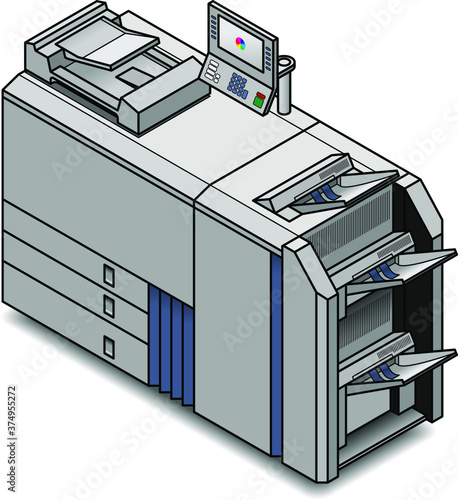 A small digital press/copier/scanner/printer/publisher.