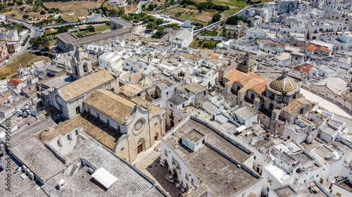 Fotografija Aerial view of Ostuni The White City in Apulia, southern Italy - Romanesque ca