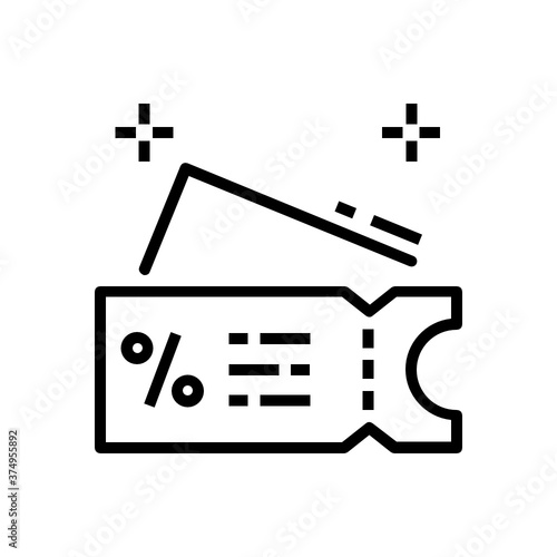 
A small sheet allowing the holder the right to travel or participate in something, ticket icon design 
