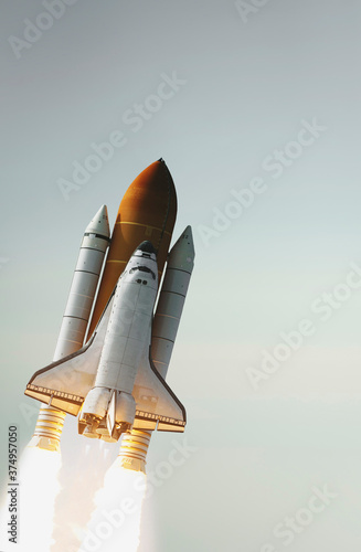 Liftoff of the rocket. The elements of this image furnished by NASA.