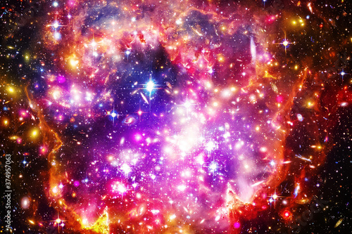 Gorgeous galaxy and stars. The elements of this image furnished by NASA.