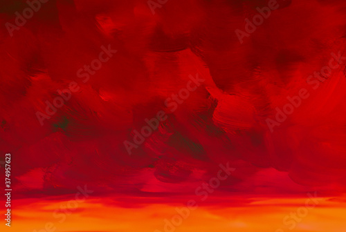 Abstract red watercolor paint background stock images. Abstract red background with brush stroke photo images. Orange red background with copy space for text. Dark red watercolor brush strokes images
