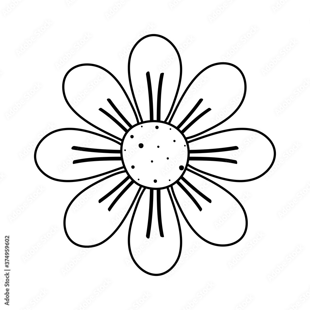 cute garden flower nature line style cute garden flower nature line style
