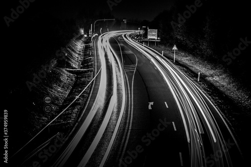 Schilderij op canvas longexposure shot