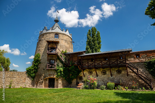 Tower of the old castle in the city of Letichev.