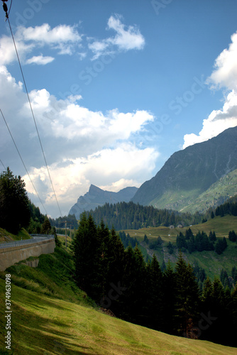 Berglandschaft am San Bernardinopass in der Schweiz 30.7.2020