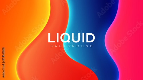 Liquid colorful abstract background with gradient color and dynamic shadow on background. Vector background. Ep10