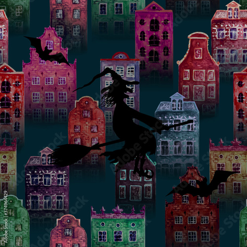 Halloween night city grunge...
