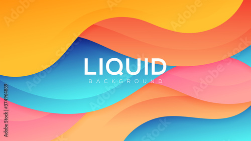 Liquid colorful abstract background with gradient color and dynamic shadow on background. Vector background. Ep10