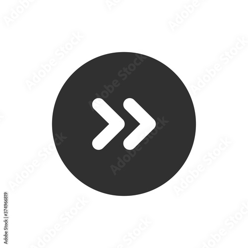 Arrow Icon Isolated On White Background. Direction concept. Vector illustration 