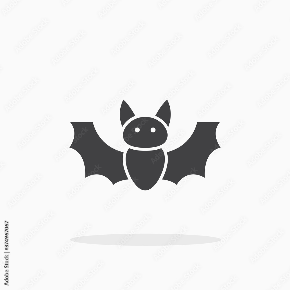 Bat icon. Bat icon.