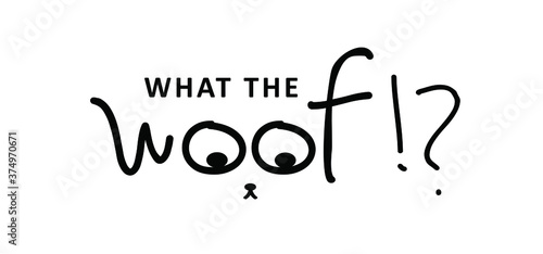 What the woof. Slagan i love my dog with bone and love heart sumbol. Cartoon line pattern. vector dog quote signs. Lovers silhouette slogans. Animals day. Funny lovely quotes.