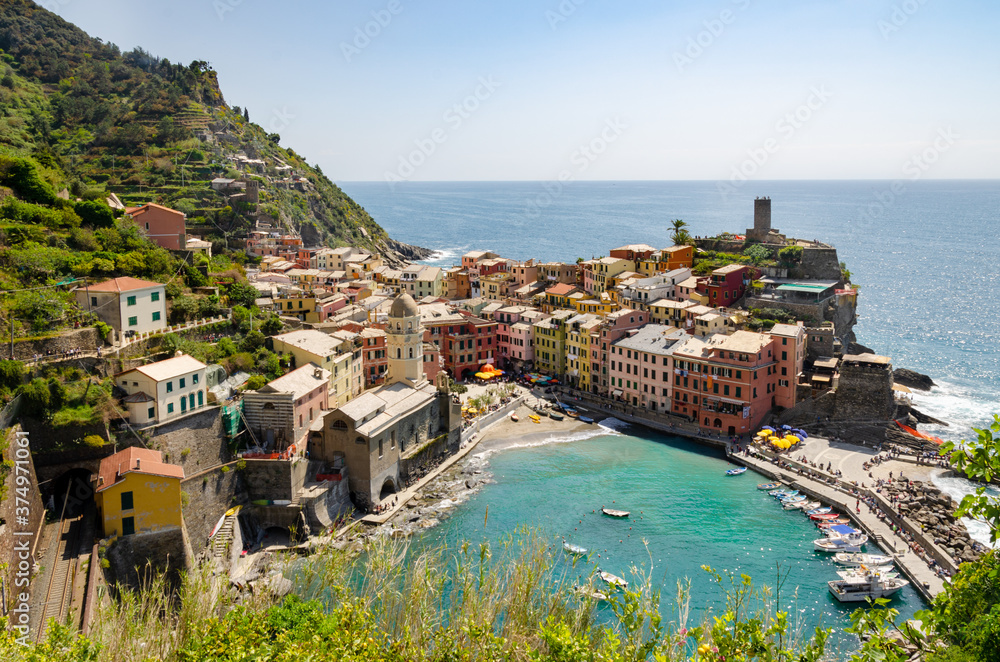 View of Vernazza - Cinque Terre, Liguria, Italy