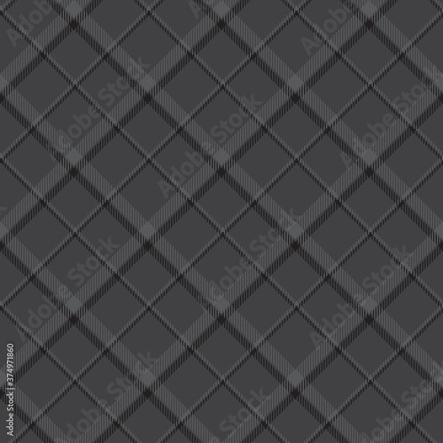 Monochrome plaid pattern. © Gennadii