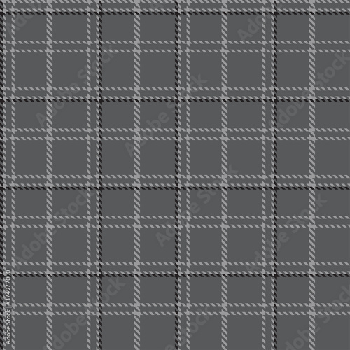 Monochrome plaid pattern.