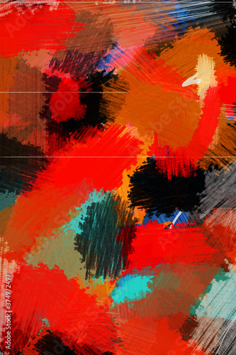 Abstract acylic paint graphic illustration background  color painting background design.