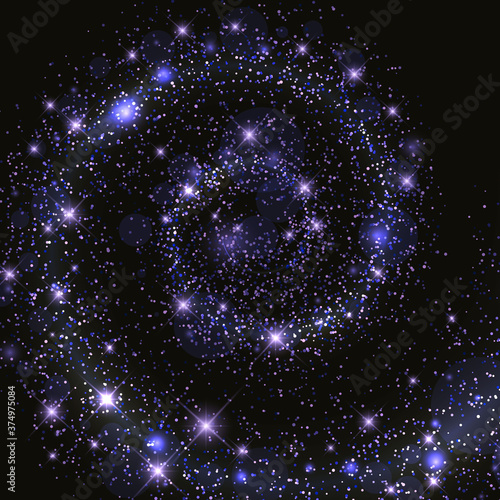 Space galaxy background with stars