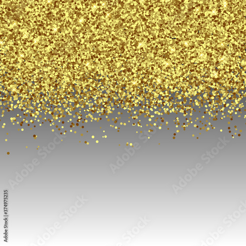 Gold Foil Glitter Texture Isolated