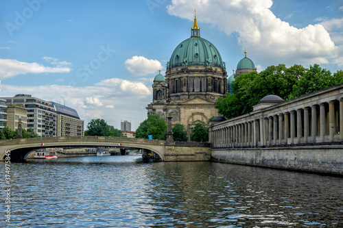 Berlin Cathedral on the river Spree