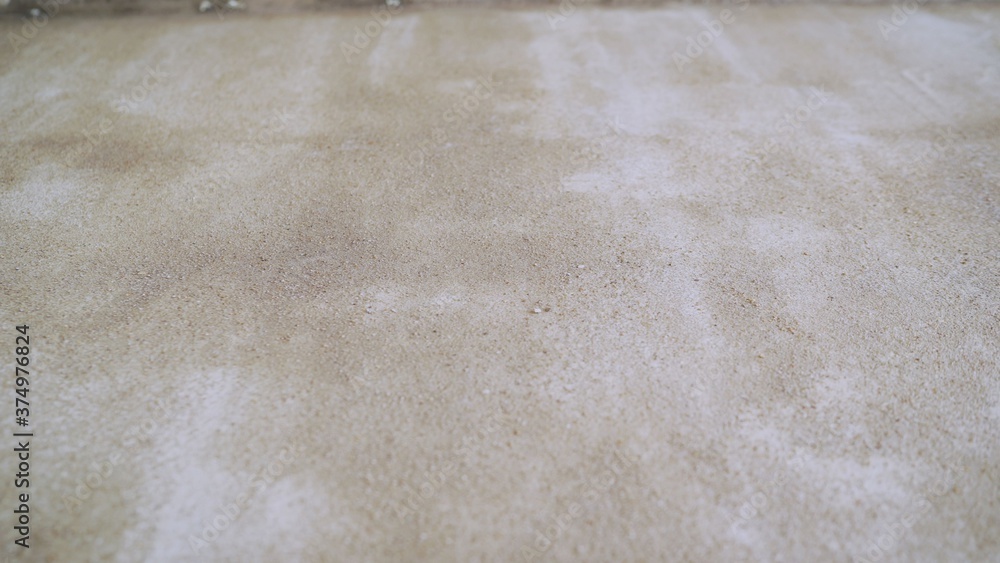 Concrete primed floor. The floor is painted, white cement. Concrete primed floor. The floor is painted, white cement.