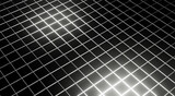 3D illustration background, perspective, perspective of a square cube or honeycomb grid. With a darker gradient background shadow to be used as a technology background. for print and graphic design