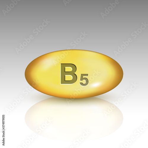 Vitamin B5. vitamin drop pill