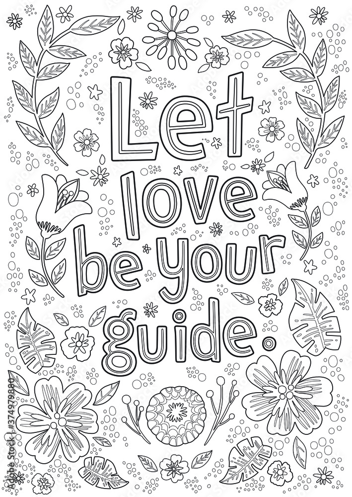 Bible verse: Let love be your guide. Ephesians 5:2. Coloring page for ...