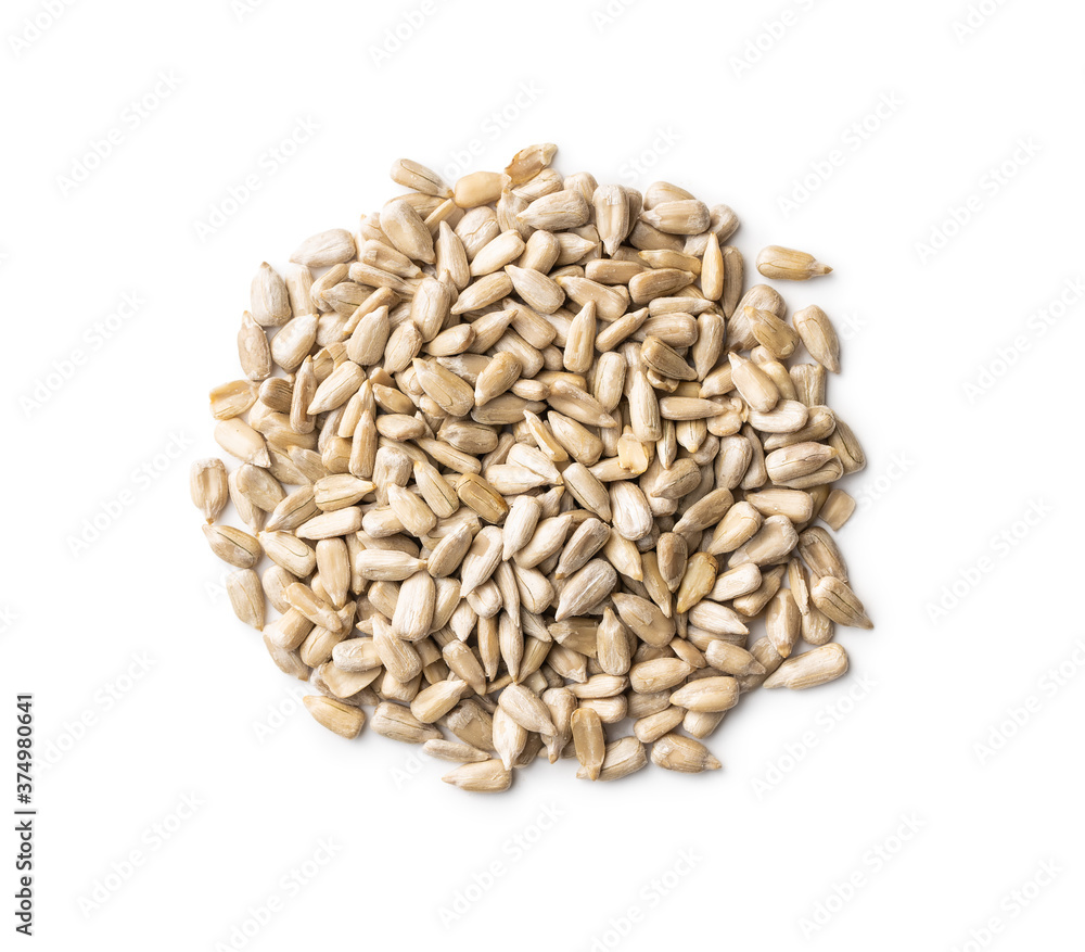 Fototapeta premium Peeled sunflower seeds.