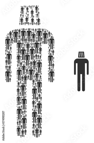 Vector idiot composition is constructed with randomized recursive idiot items. Recursive composition from idiot.