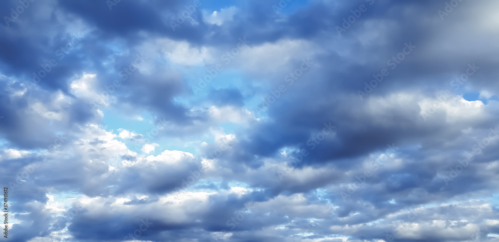 Obraz premium blue sky with cloud closeup