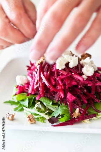 Making Beet Salad photo