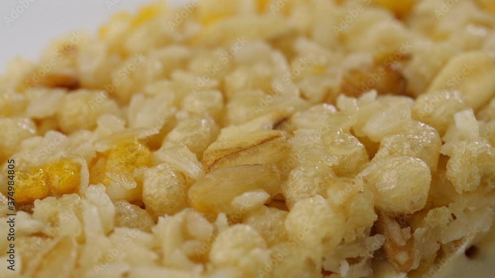 Muesli or cereal bar background. Muesli or cereal bar. Сlose-up. Muesli or cereal bar background. Muesli or cereal bar. Сlose-up.