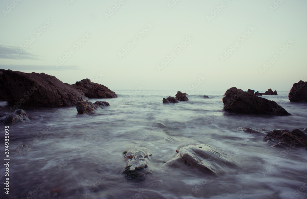 Sea and rocks in UK Sea and rocks in UK