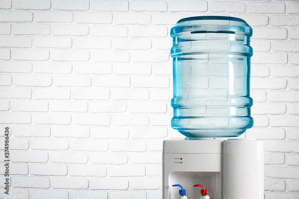 Plastic water cooler over office background Stock Photo | Adobe Stock