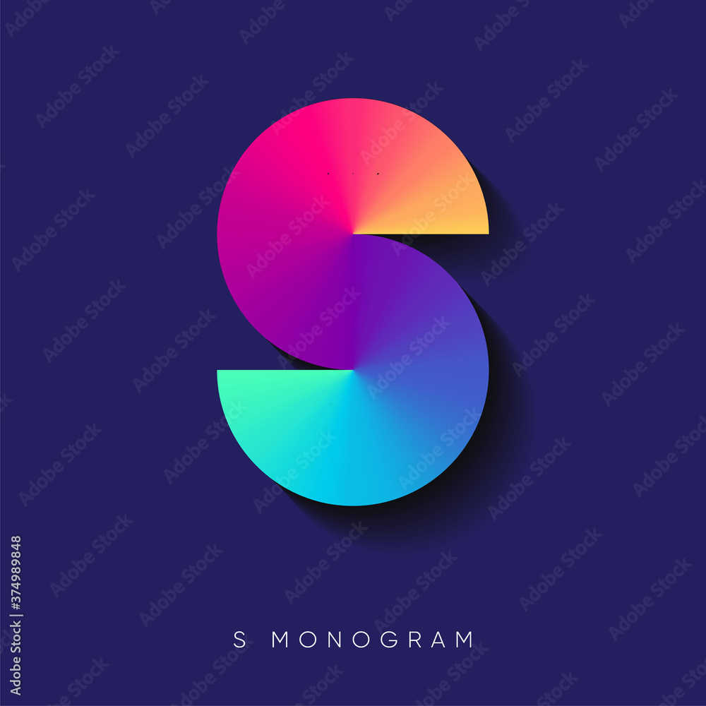 S Logo. S Monogram. Abstract gradient letter. Logo can be used for music, media, TV canal, business, web icon, ui, technology. S Logo. S Monogram. Abstract gradient letter. Logo can be used for music, media, TV canal, business, web icon, ui, technology.