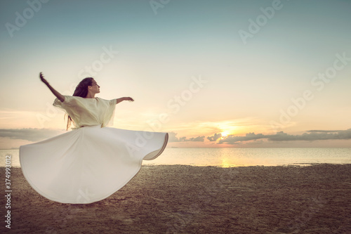 Whirling Dervish at Sunset photo