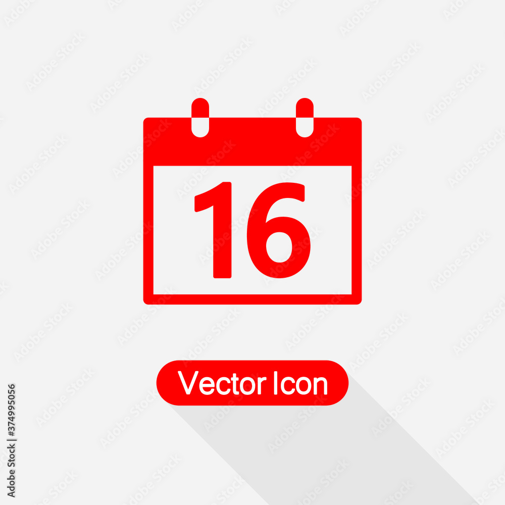 16 Calendar Icon Vector Illustration Eps10 16 Calendar Icon Vector Illustration Eps10
