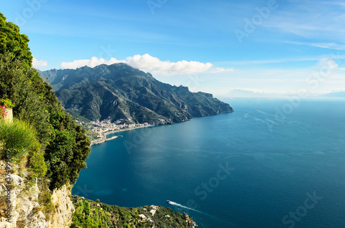 Magnificent view of the Amalfi coast. Italy