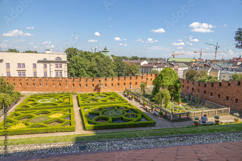 view of the old town of Krakow in Poland on a summer day from Wawel Castle © Joanna Redesiuk