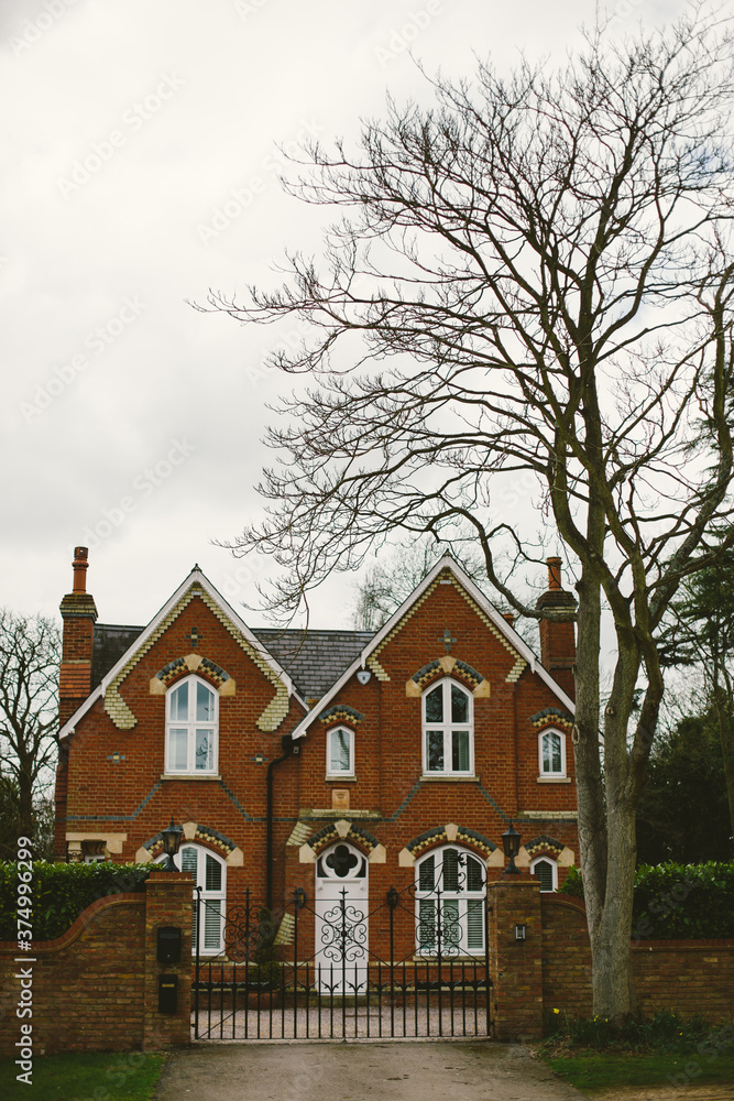 Typical English house in the countryside Typical English house in the countryside