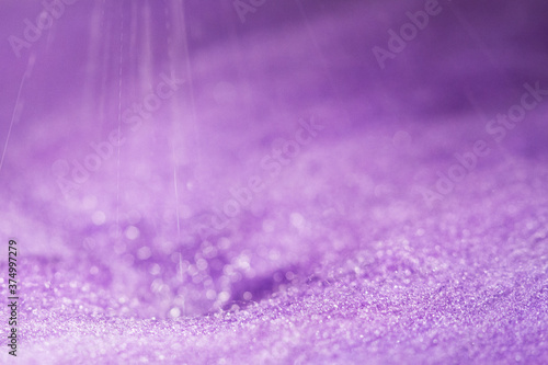 Soft abstract lilac background with wool, light and water streams