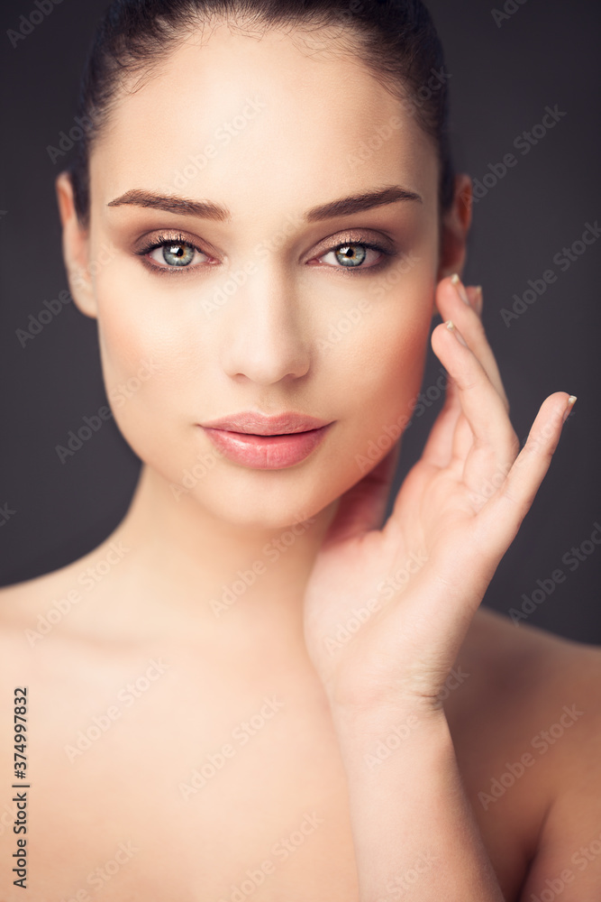 Portrait of a beautiful young brunette. Portrait of a beautiful young brunette.
