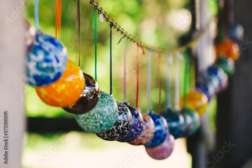 Colorful Hand Blown Glass Ball Ornaments