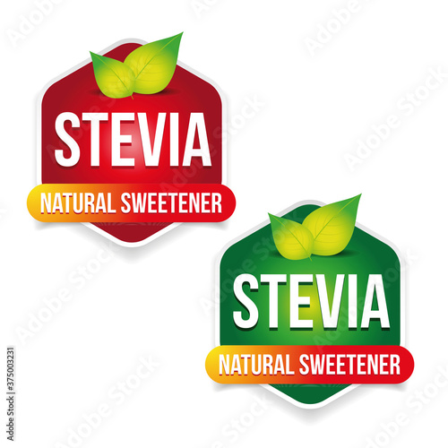 Stevia Natural sweetener label