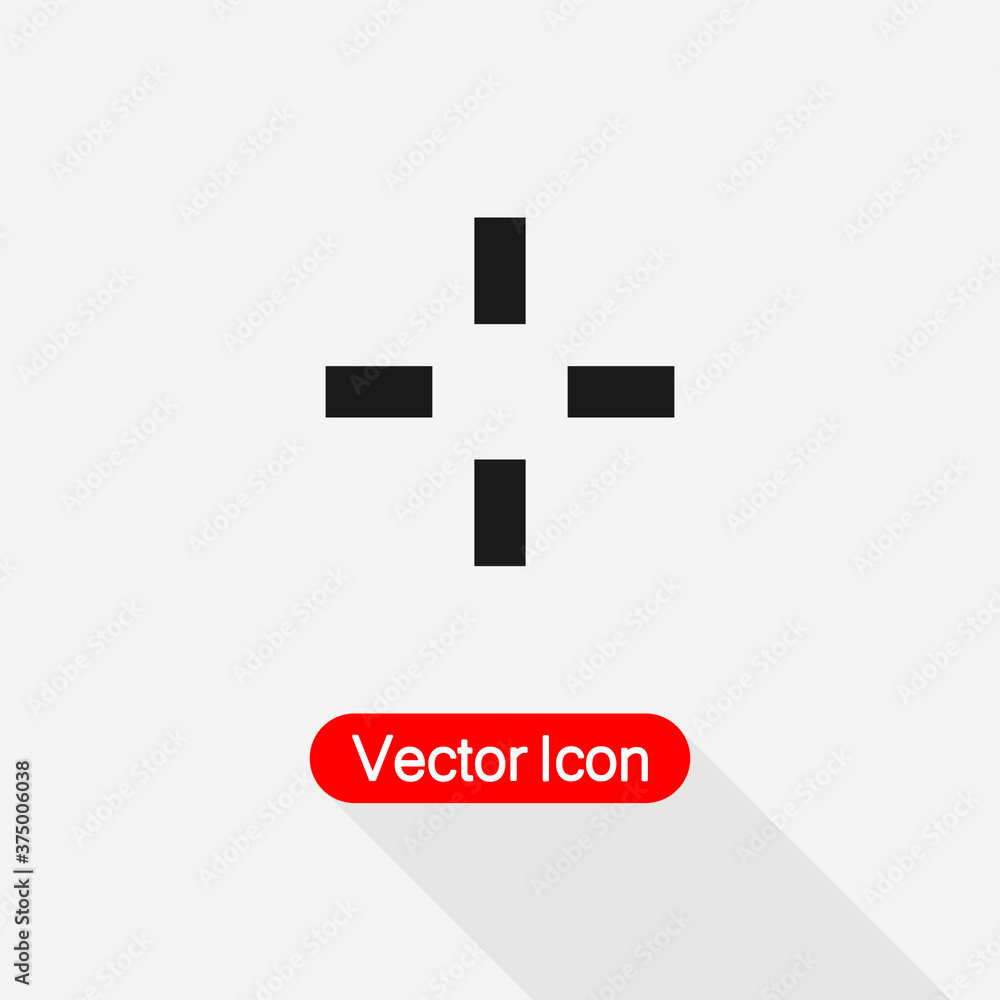 Obraz premium Aim Icon, Target Icon Vector Illustration Eps10