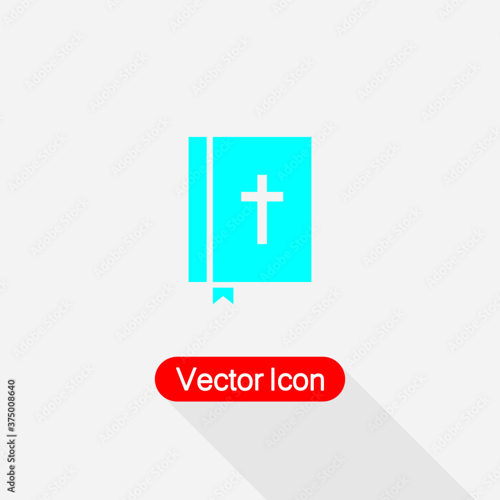 Holy Bible With Cross Icon Bible Book Icon vector illustration eps 10 Holy Bible With Cross Icon Bible Book Icon vector illustration eps 10
