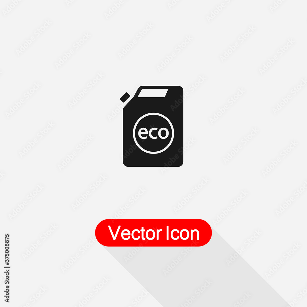Canister Icon. Container And Jerrycan Icon, Jug Icon, Gas Sign Vector Illustration Eps10