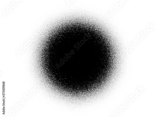 Fotografie, Tablou Dotwork stain pattern vector background